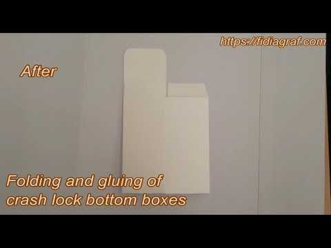 Folding and gluing of crash lock bottom boxes | Babila CL D/62